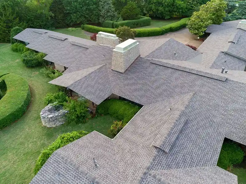 New shingles on large, high-end home